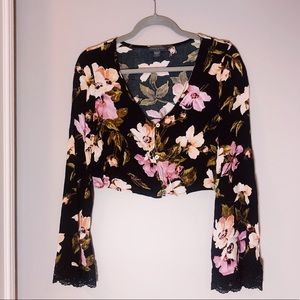 KENDALL & KYLIE | Floral Print Long Sleeve
